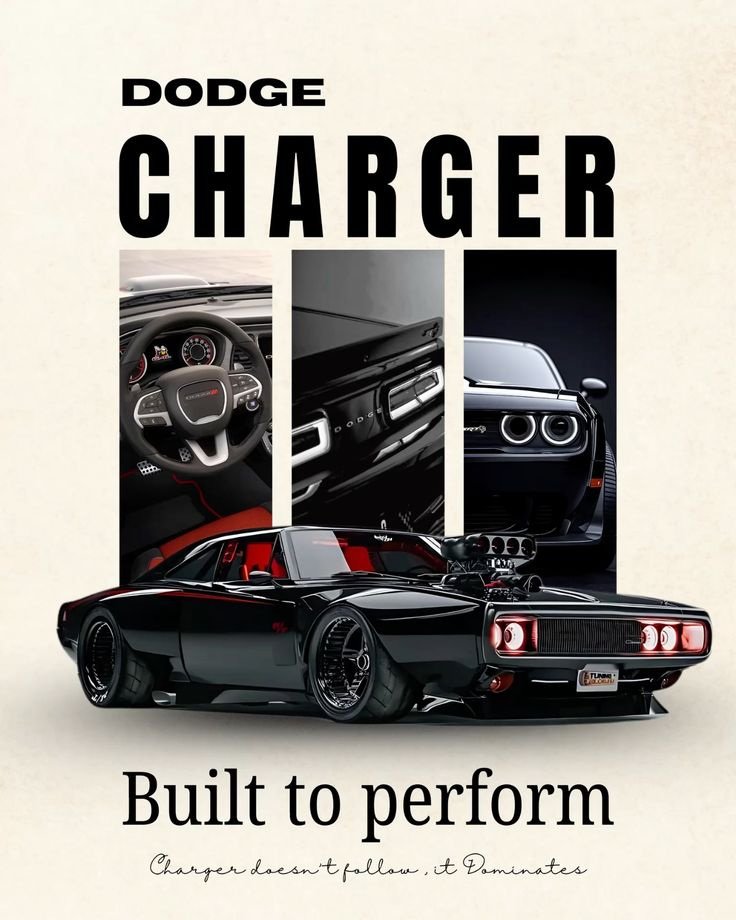 Dodge Charger automotive campaign poster