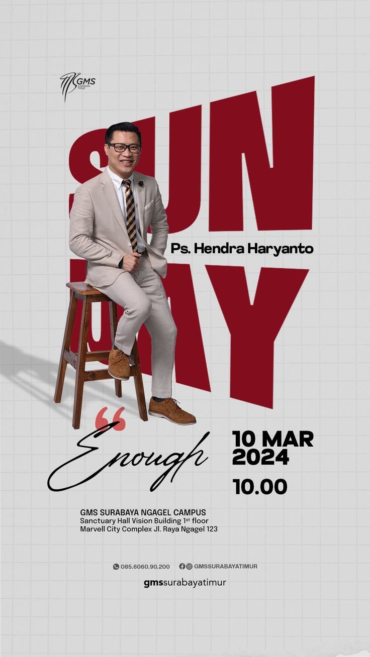 Sunday Service event poster