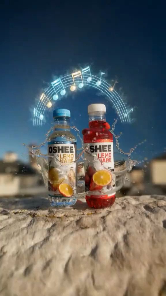 Drinks product shot on sand with festoon lighting